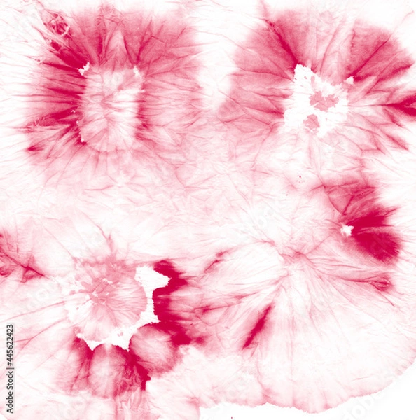 Obraz Red Tie Dye Swirl. Tiedye Style Background.