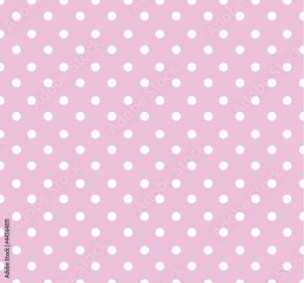 Obraz Pink Polka Dot Background