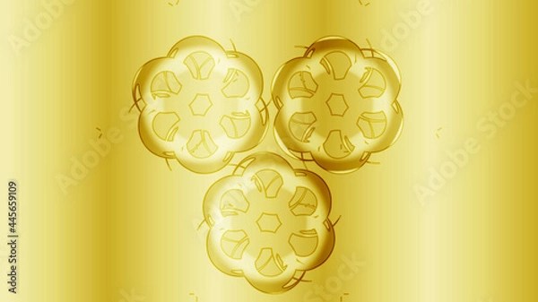 Fototapeta abstract background with luxurious golden color gradient