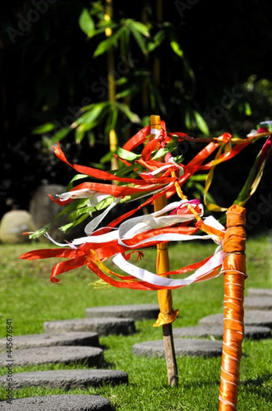 Fototapeta Red & white ribbons