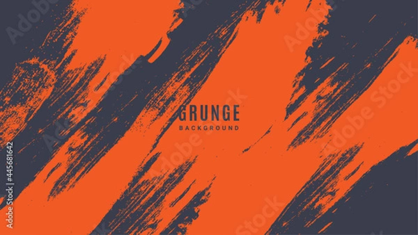 Fototapeta Minimal Abstract Orange Grunge Scratch Background Template 