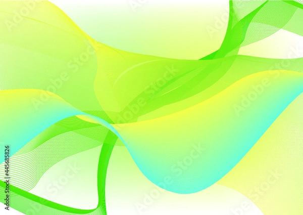 Obraz 그라데이션 물결 라인 이펙트 배경