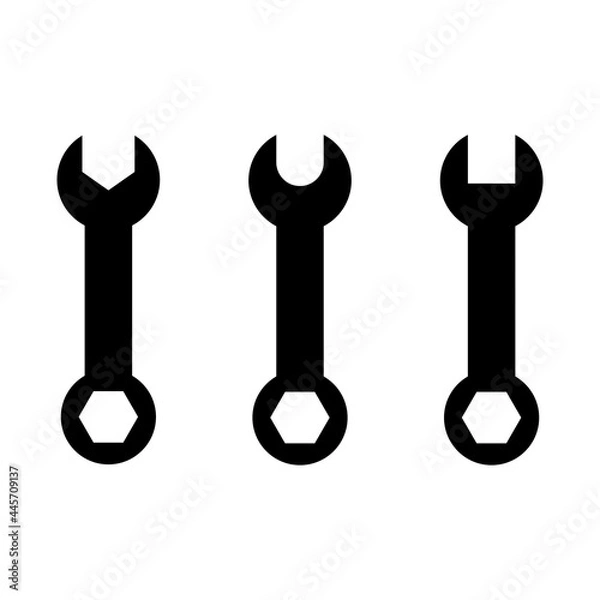 Obraz wrench icon set