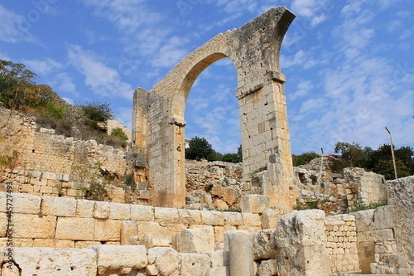 Fototapeta 
Elaiussa Sebaste - the ruins of an ancient Roman city in the province of Mersin, turkey