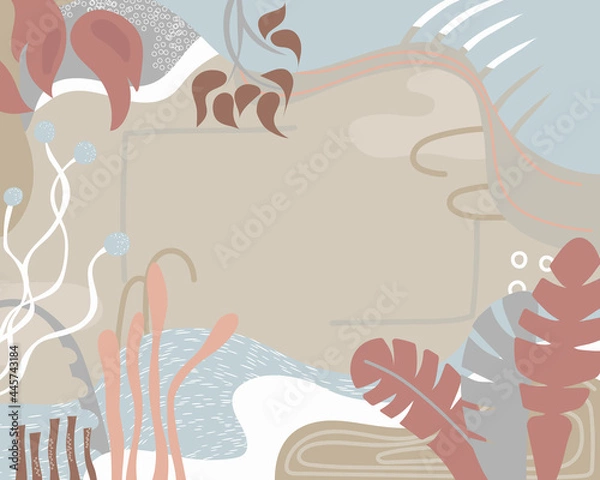 Obraz abstract simple template for design in genle shades