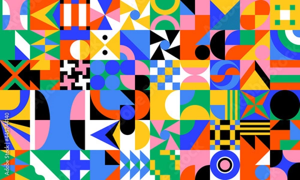 Obraz Colorful Geometric Vector Pattern Design