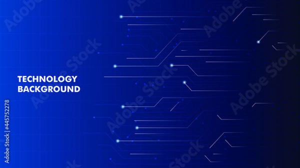 Fototapeta Modern abstract technology background. electronics line background for presentation, websites
