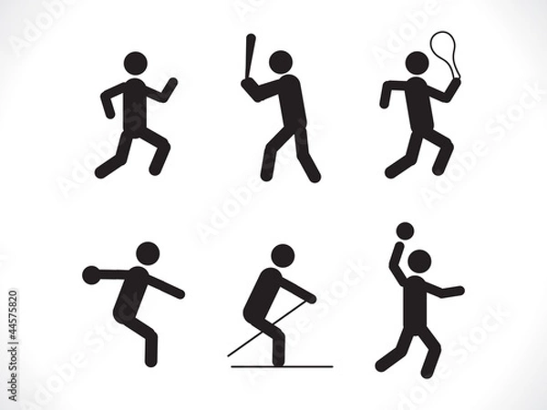 Fototapeta abstract multiple play icon