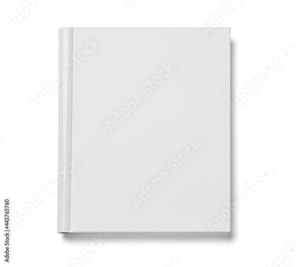 Fototapeta book paper education page literature notebook textbook background blank white design mock up template