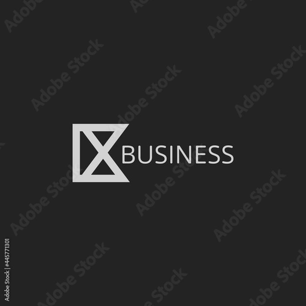 Obraz Modern unique creative B logo design, Minimal B initial based vector icon.