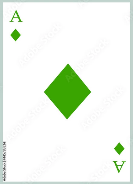 Fototapeta Playing Card Illustration. Card design for playing cards