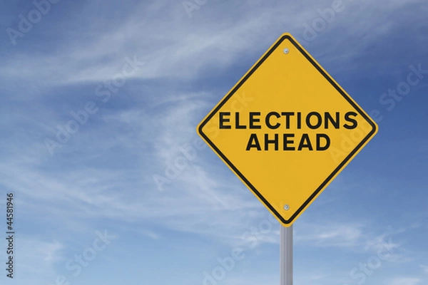 Obraz Elections Ahead Sign