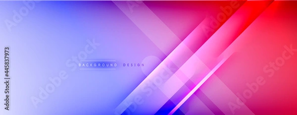 Obraz Abstract background. Shadow lines on bright shiny gradient background.