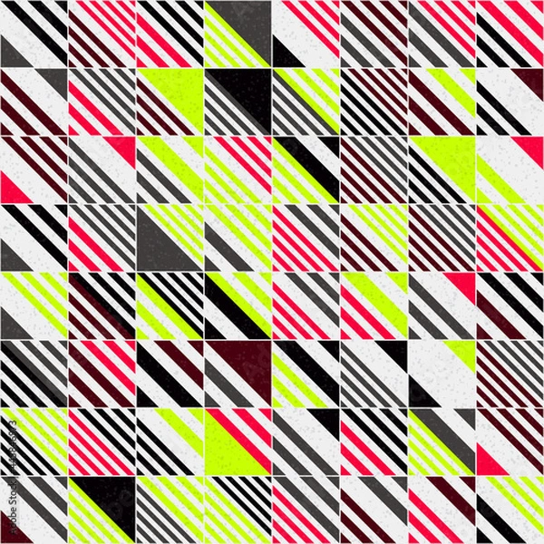 Fototapeta Abstract Geometric Pattern generative computational art illustration