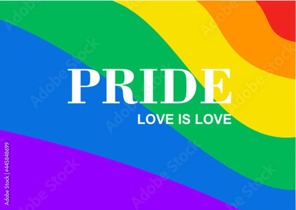 Obraz concept pride means love is love