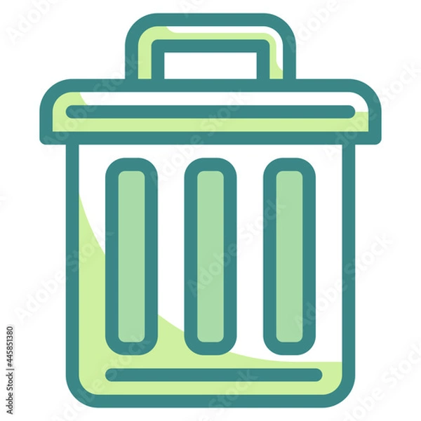 Fototapeta delete blue line icon