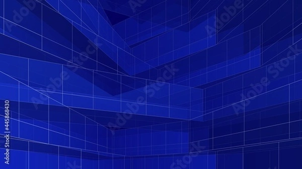 Fototapeta modern architecture concept sketch