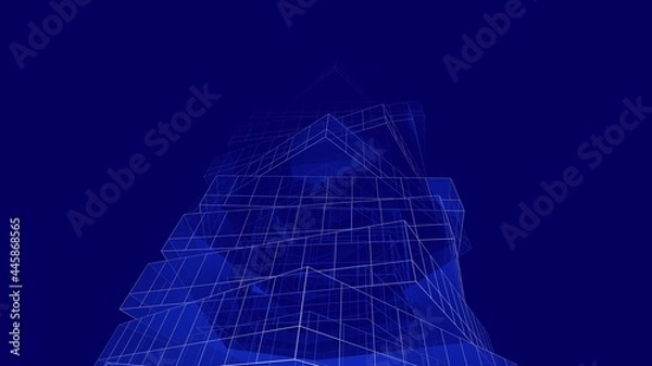 Fototapeta modern architecture concept design