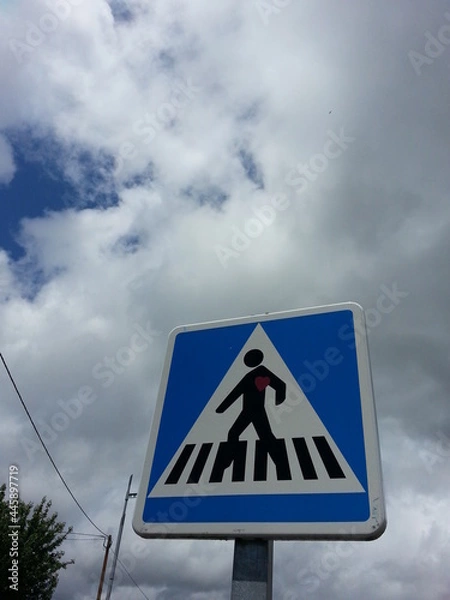 Fototapeta sign warning