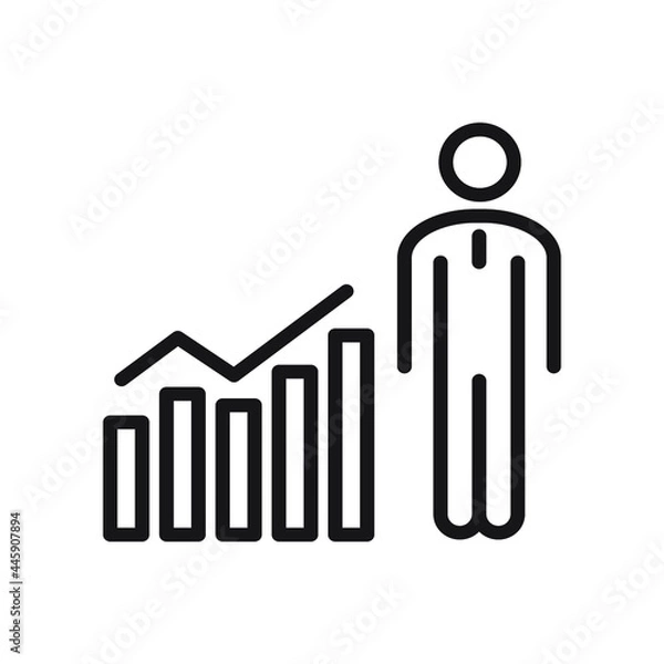 Obraz career icons symbol vector elements for infographic web