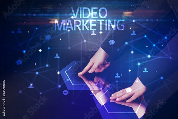 Obraz Navigating social networking with social icons