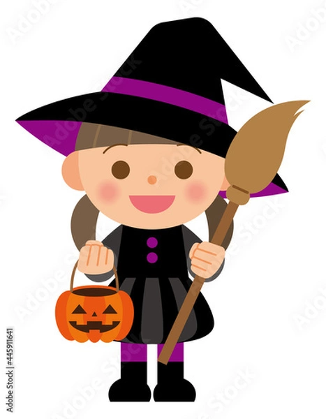 Fototapeta ハロウインの仮装をする子供