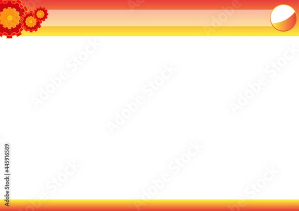 Obraz vector illustration of gear icon presentation template