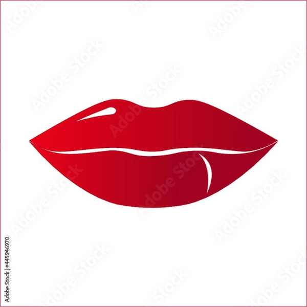 Obraz kiss on a white background isolated