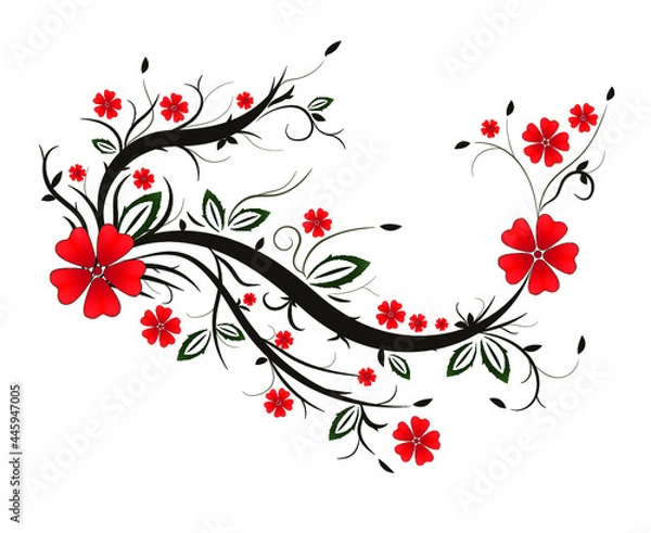 Obraz 
Abstract floral background for using for design