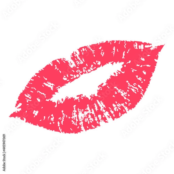 Obraz kiss on a white background isolated