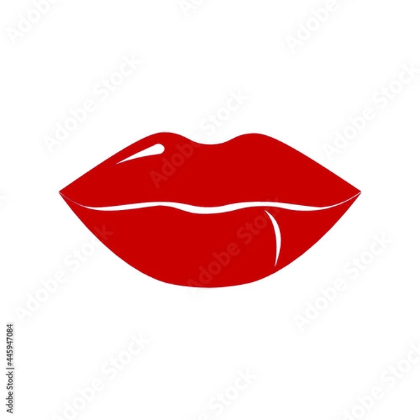 Obraz kiss on a white background isolated