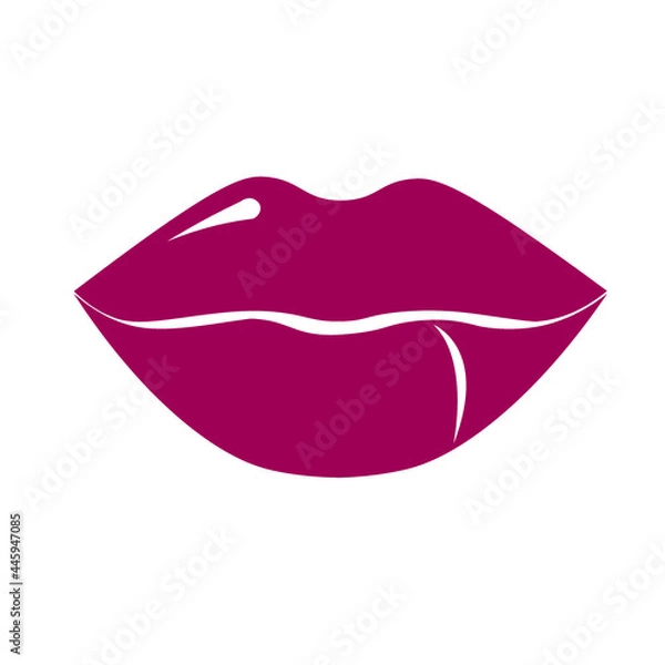 Fototapeta kiss on a white background isolated