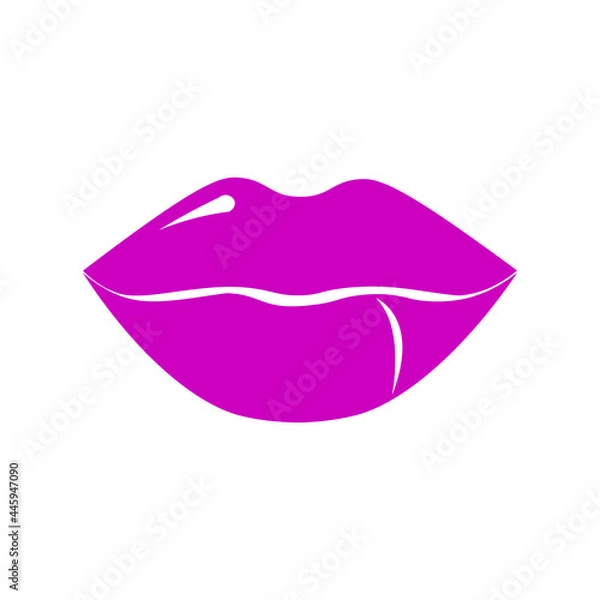Obraz kiss on a white background isolated