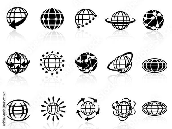 Obraz globe icons