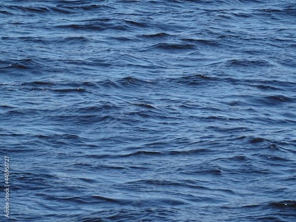 Obraz Beautiful blue waves on the river