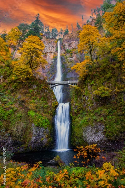 Obraz Fall at Multnomah Falls