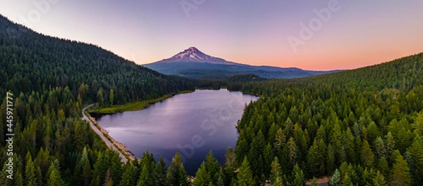 Obraz Twilight at Trillium Lake