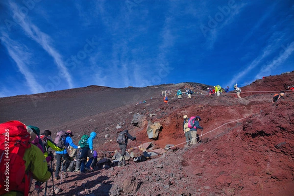 Obraz Mt.Fuji, summer 夏の富士登山
