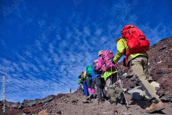 Fototapeta Mt.Fuji, summer 夏の富士登山