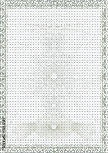Fototapeta protective frame for the design of letters, coupons, certificates