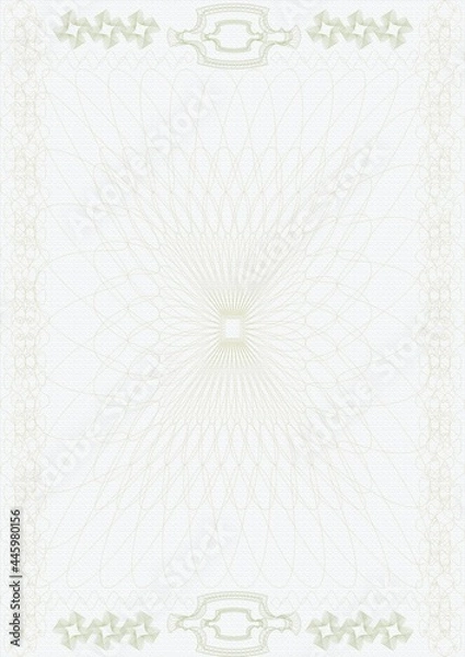 Fototapeta template for making certificates, coupons, letters of thanks