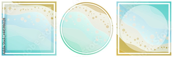 Obraz Ocean waves. Coast. Summer background.