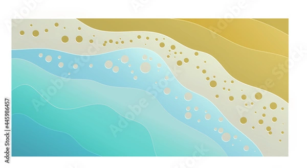 Obraz Ocean waves. Coast. Summer background.