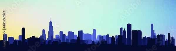 Obraz Vector illustration of city skyline eps 10