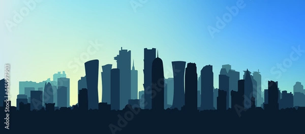 Obraz Vector illustration of city skyline eps 10