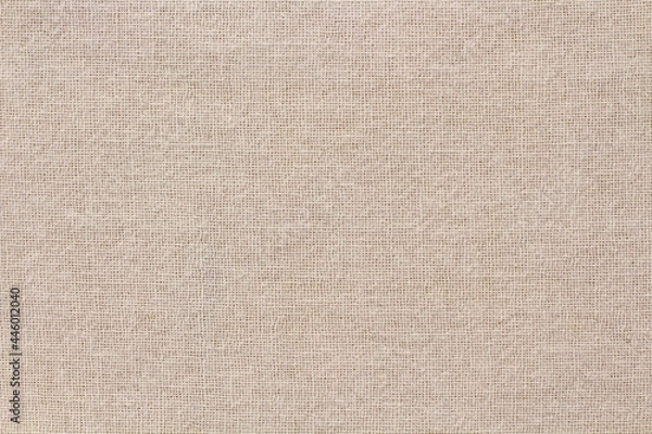 Fototapeta Brown cotton fabric cloth texture for background, natural textile pattern.