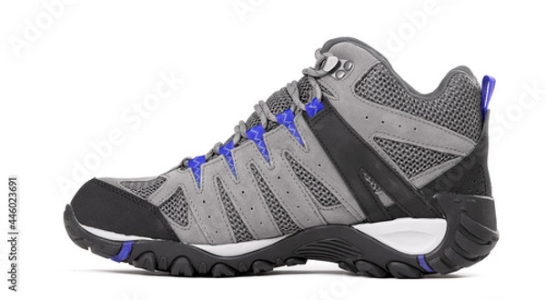 Obraz Grey hiking shoe isolated
