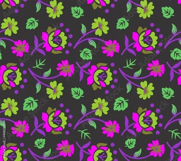 Obraz Textile illustration seamless design