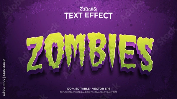 Obraz  Zombies, Text Effects, Editable Text Style 