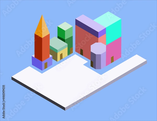 Obraz background with houses